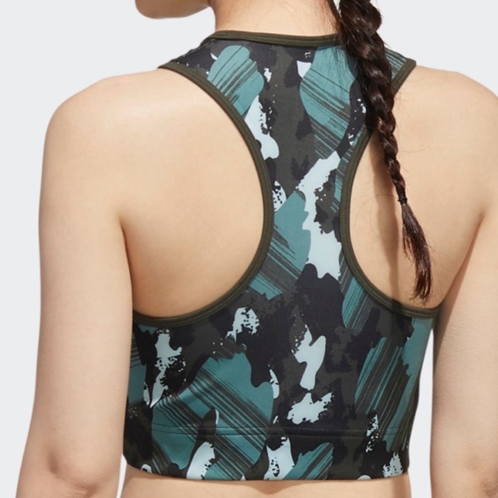 ADIDAS Zoe Saldana Collection Sports Bra Crop Size Large.